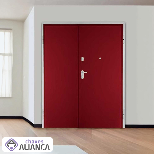 Redução de porta blindada à medida